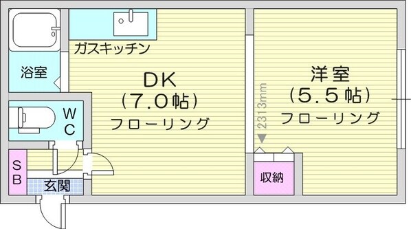 元町駅 徒歩3分 3階の物件間取画像